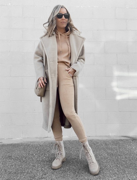 Matching Lounge Set Trench Coat
