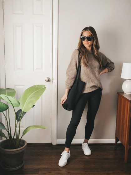 The Classic Leggings Oversized Sweater Sneakers
